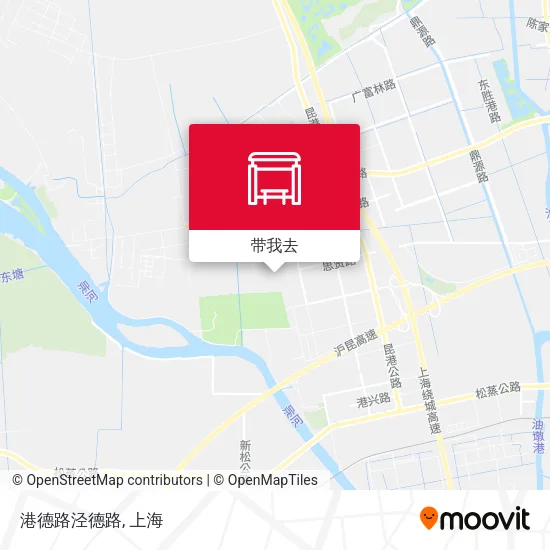 港德路泾德路地图