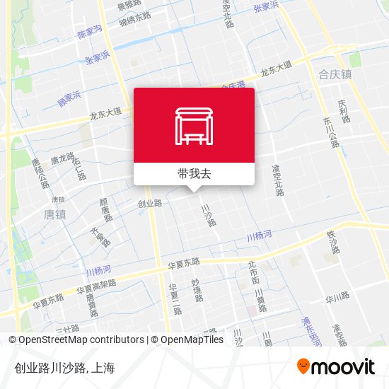 创业路川沙路地图