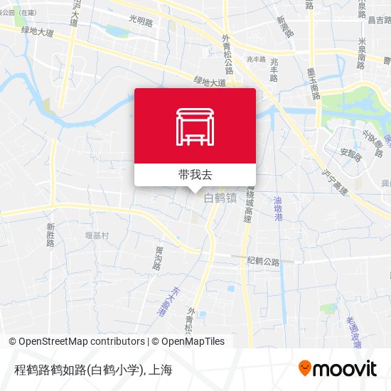 程鹤路鹤如路(白鹤小学)地图