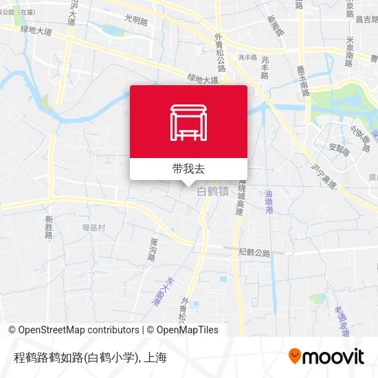程鹤路鹤如路(白鹤小学)地图