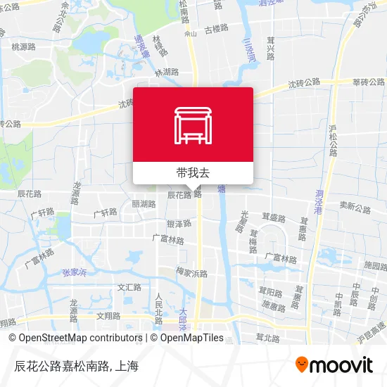 辰花公路嘉松南路地图