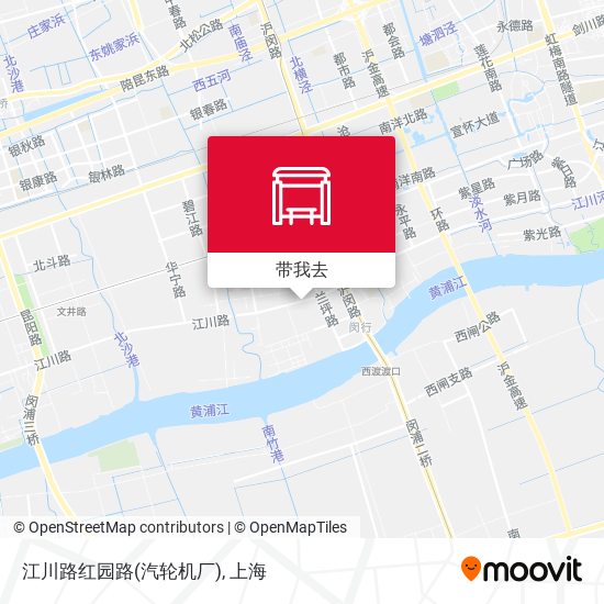 江川路红园路(汽轮机厂)地图