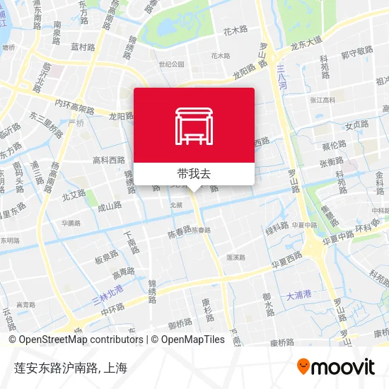 莲安东路沪南路地图