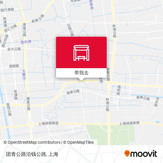 团青公路沿钱公路地图