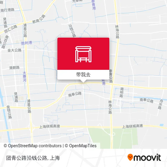 团青公路沿钱公路地图