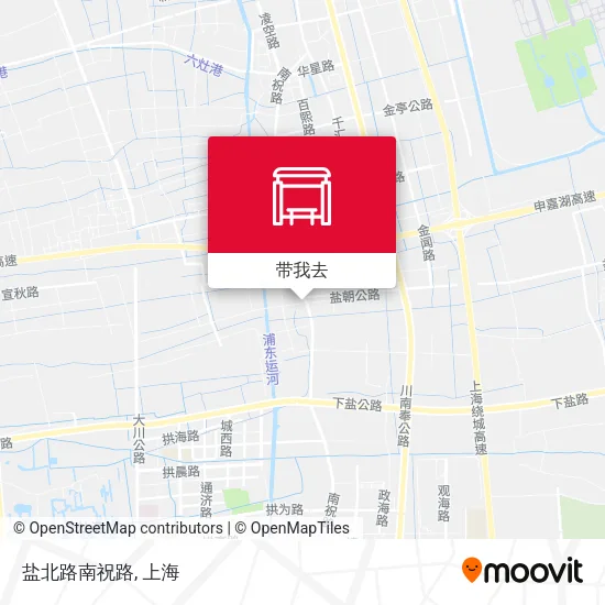 盐北路南祝路地图