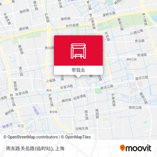 周东路关岳路(临时站)地图