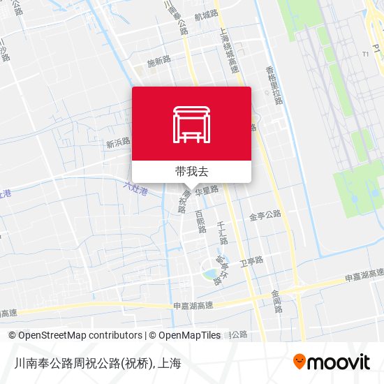 川南奉公路周祝公路(祝桥)地图