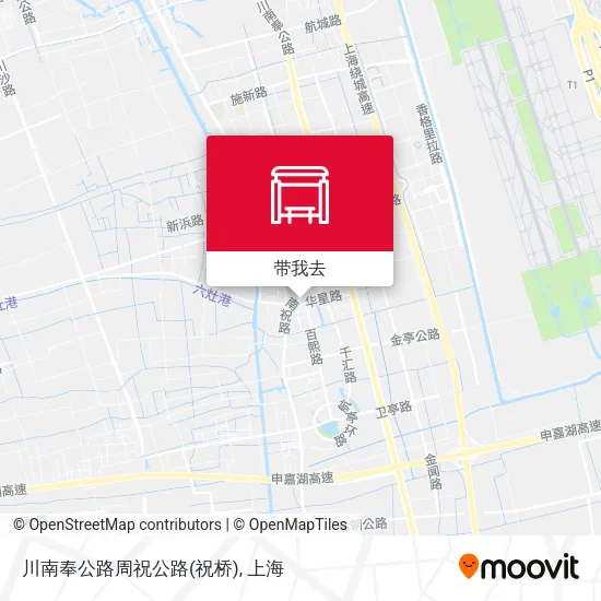 川南奉公路周祝公路(祝桥)地图