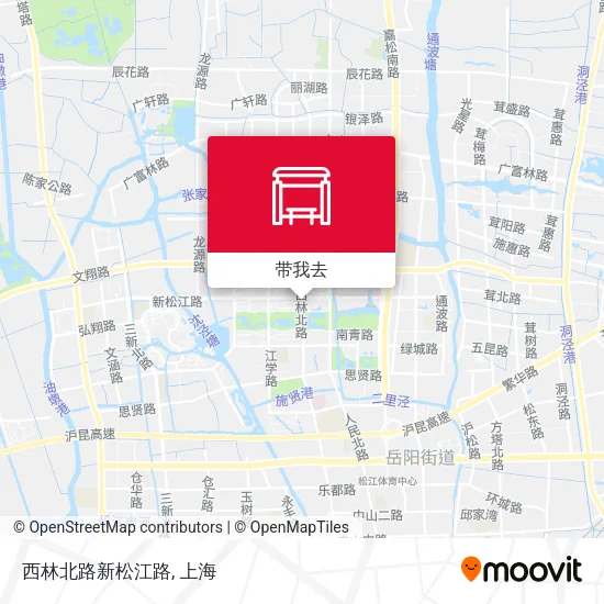 西林北路新松江路地图