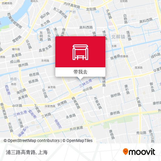 浦三路高青路地图