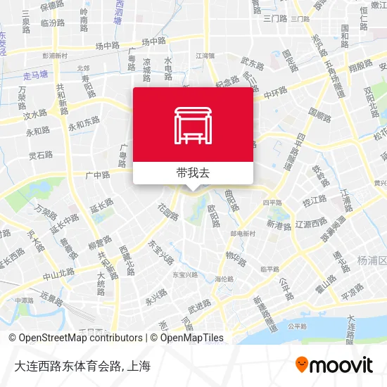 大连西路东体育会路地图