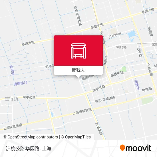 沪杭公路华园路地图