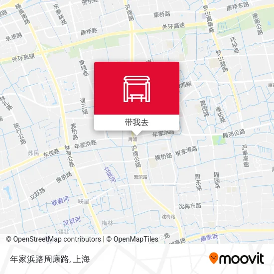 年家浜路周康路地图