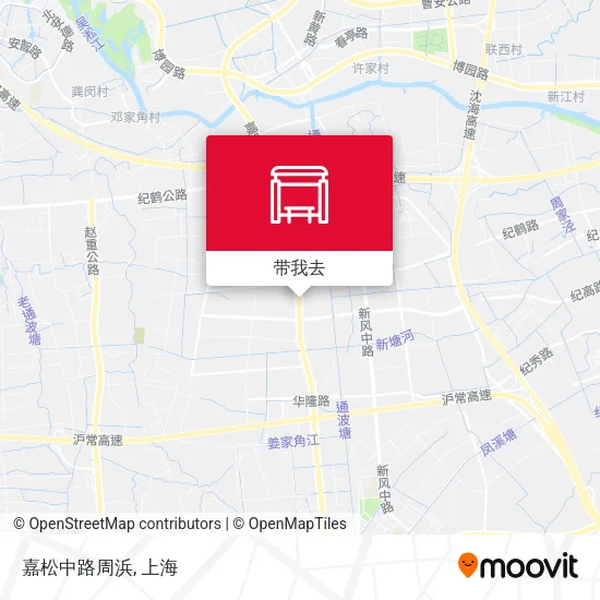 嘉松中路周浜地图