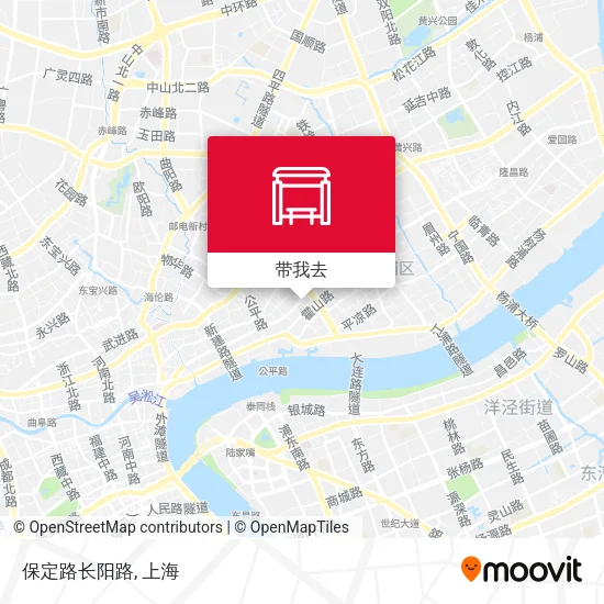 保定路长阳路地图