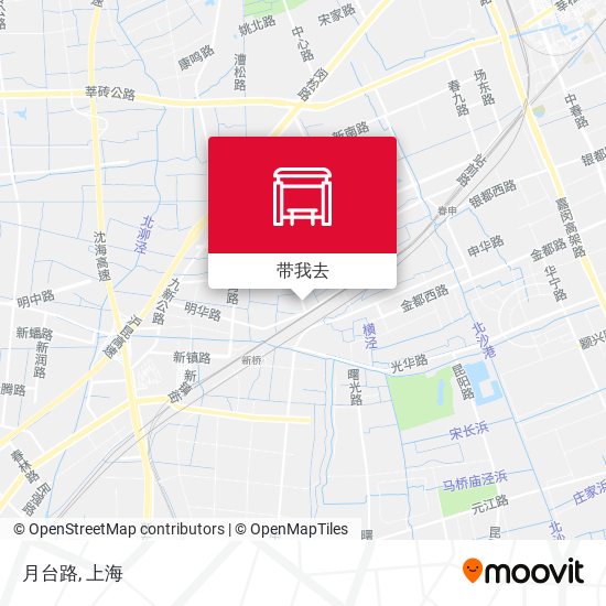 月台路地图