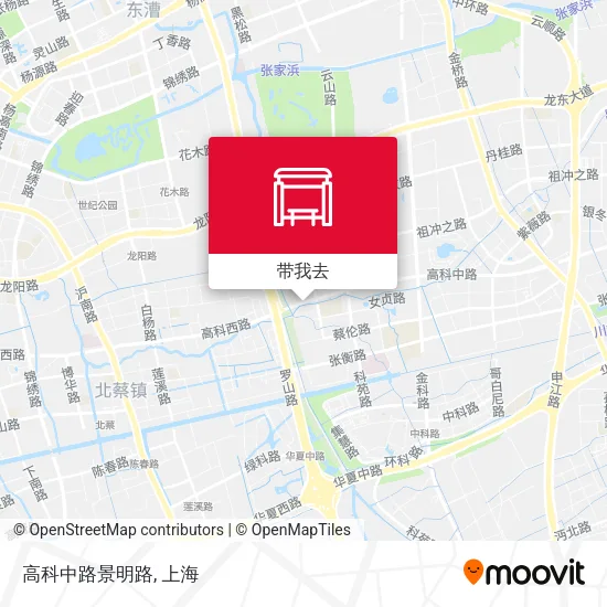 高科中路景明路地图