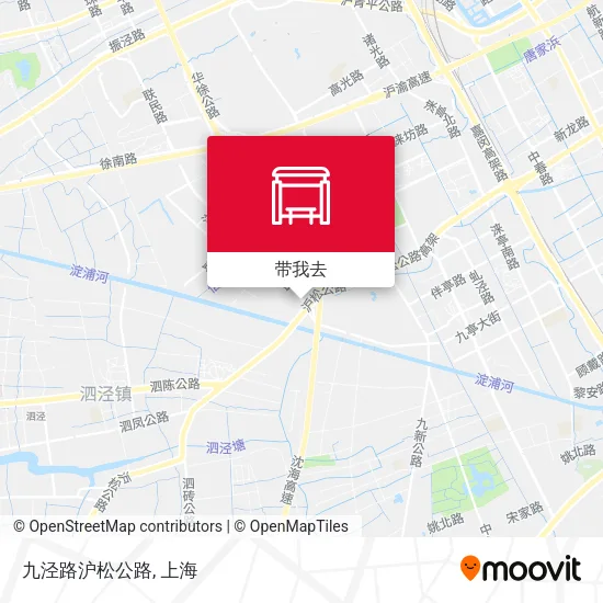 九泾路沪松公路地图
