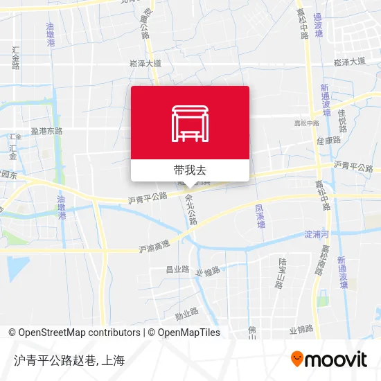 沪青平公路赵巷地图