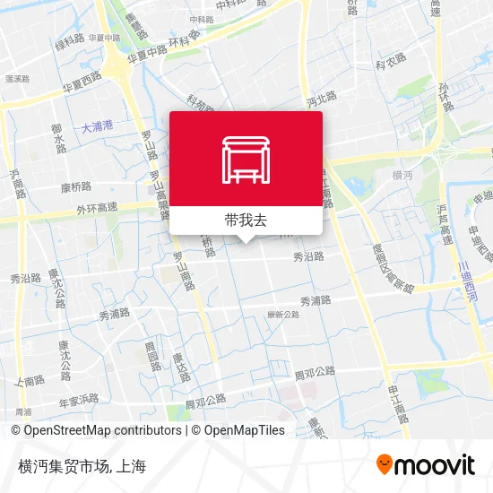 横沔集贸市场地图