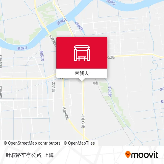 叶权路车亭公路地图