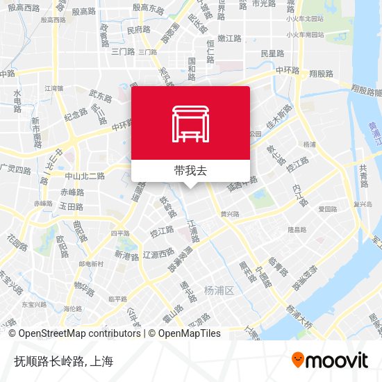 抚顺路长岭路地图