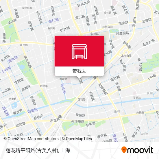 莲花路平阳路(古美八村)地图