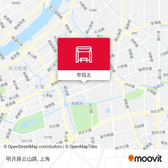 明月路云山路地图