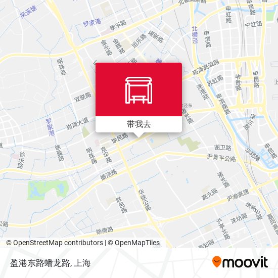 盈港东路蟠龙路地图