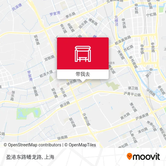 盈港东路蟠龙路地图