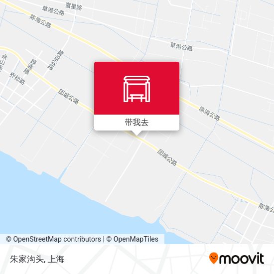 如何坐公交或地铁去崇明岛的朱家沟头
