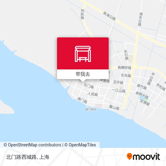 北门路西城路地图