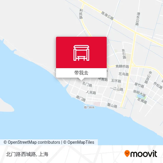 北门路西城路地图
