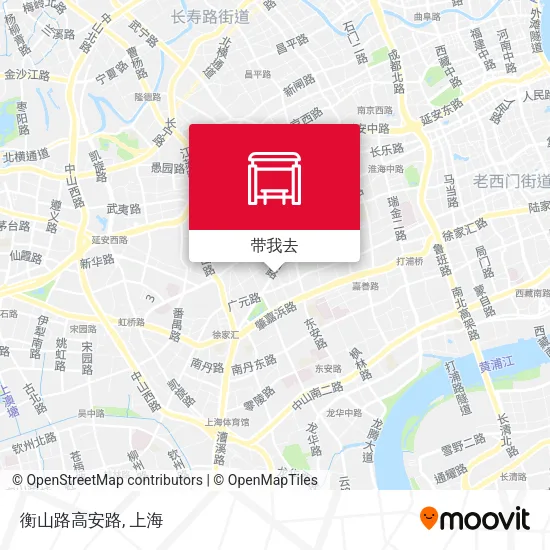衡山路高安路地图