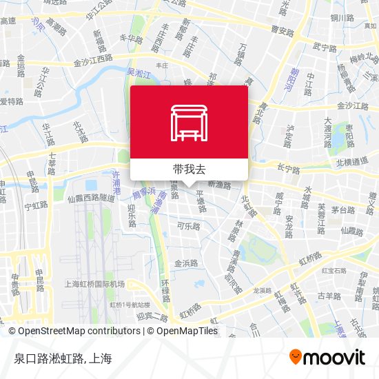 泉口路淞虹路地图