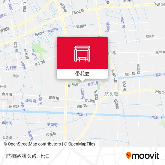 航梅路航头路地图