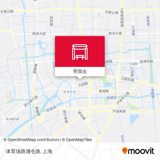 体育场路浦仓路地图