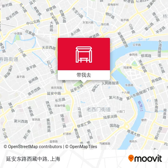 延安东路西藏中路地图