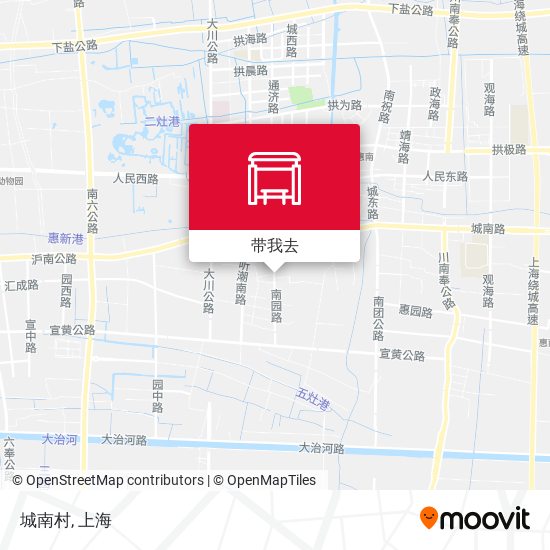 城南村地图