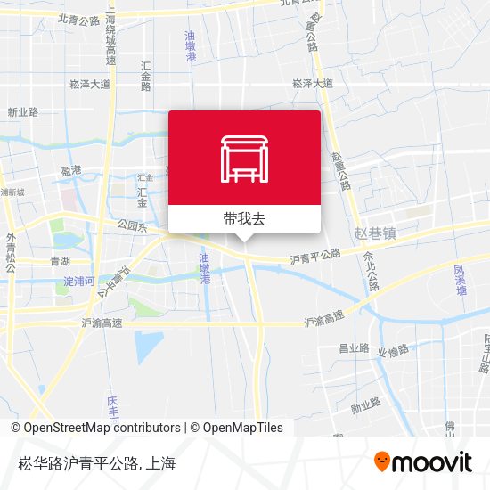 崧华路沪青平公路地图
