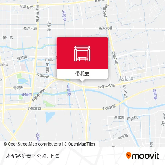 崧华路沪青平公路地图