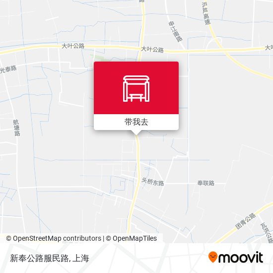 新奉公路服民路地图