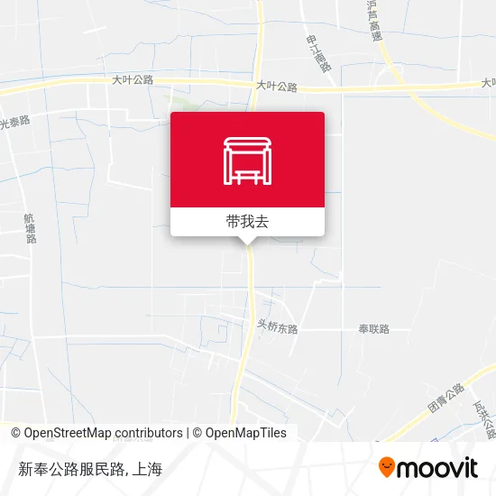 新奉公路服民路地图