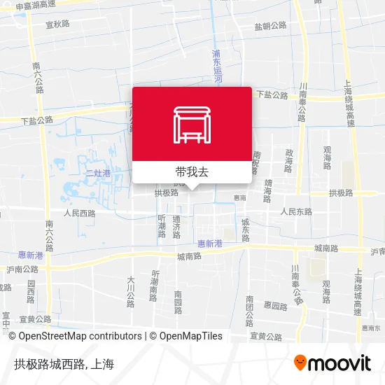 拱极路城西路地图