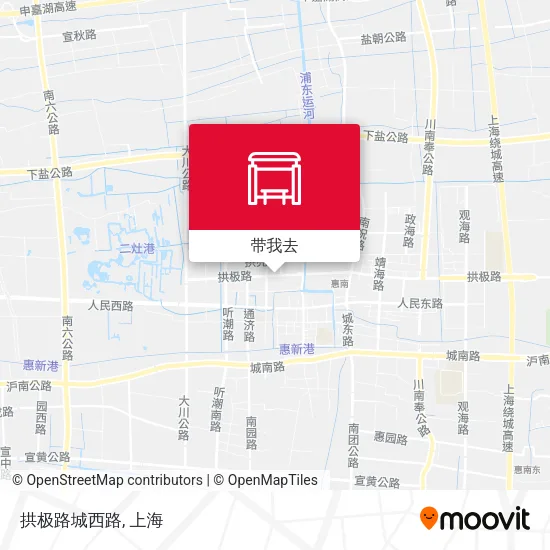 拱极路城西路地图