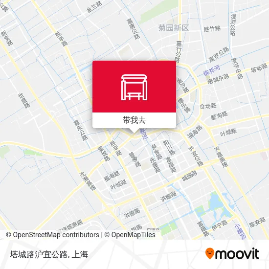 塔城路沪宜公路地图