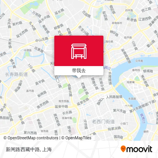 新闸路西藏中路地图