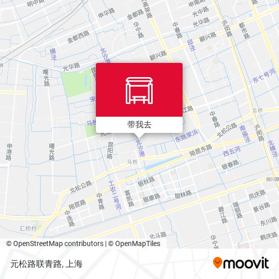 元松路联青路地图