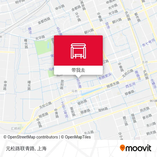 元松路联青路地图
